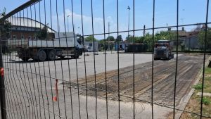 Cantiere aperto nella cittadella dello sport a Turriaco: più parcheggi e colonnine elettriche
