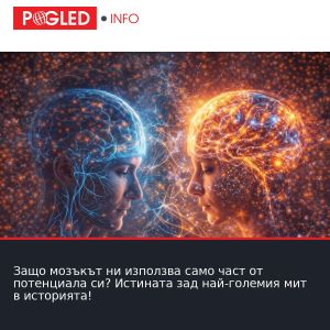Защо мозъкът ни използва само част от потенциала си? Истината зад най-големия мит в историята!