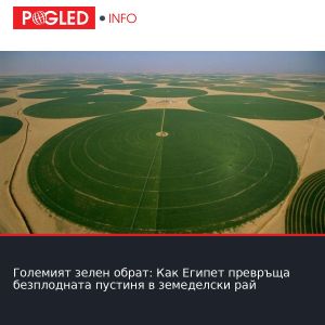 Големият зелен обрат: Как Египет превръща безплодната пустиня в земеделски рай
