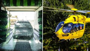 Resta schiacciato in un autolavaggio dalla sua macchina, è grave. L'ipotesi sul cambio automatico