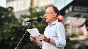 I rektor Đokić došao je večeras u Pančevo da da podršku Andreju Tanku: Šta je rekao?