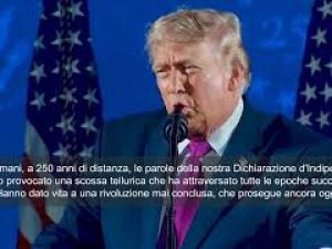 Trump al Mount Rushmore ricorda Washington, Jefferson, Roosevelt, e Lincoln: Paladini di libertà