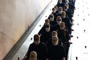 Masked Patriot Front white nationalists stage July 4 march through DC