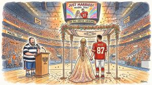 Adam Sandler Officiated Taylor’s Wedding. TikTok Booked the Israeli Honeymoon.
