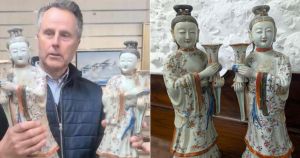 Rare 18th-century candlestick holders discovered by BBC expert