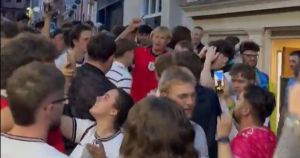 WATCH: Fans celebrate in the streets of Norwich at 4am after England's historic win