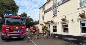 Fire crews called to blaze at pub