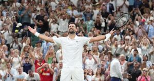 Félix Auger-Aliassime loses dramatic 5-set, 5-hour Wimbledon quarterfinal to Novak Djokovic. ‘Amazing fight, amazing battle’