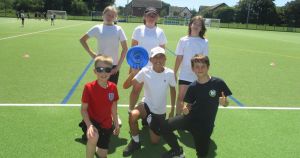 Pupils test their skills at ultimate frisbee event