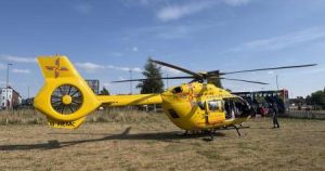 Woman in critical condition after being airlifted to hospital