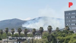 Un incendio forestal en Gavà obliga a confinar a 6.000 personas