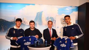 Youness y Mingo, presentados como nuevos jugadores del Real Oviedo: “Estamos preparados para intentar el ascenso”