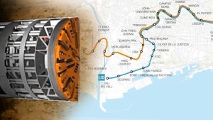 La tuneladora de la L9 llegará a la estación El Putxet este julio y le quedará un solo kilómetro hasta Lesseps