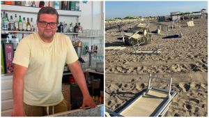 Ombrelloni devastati dai maranza: “Papà, 70 anni, vuole fare la ronda”
