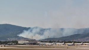 El incendio de Gavà prendió por unos petardos que tiraron unos niños