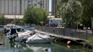 Dopo la libecciata rinasce il pontile della Svoc a Monfalcone