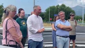 Castellamonte, inaugurata la rotatoria lungo la sp 58 in frazione Spineto
