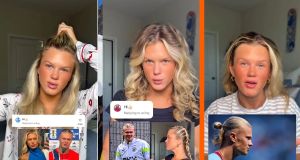 American woman goes viral as World Cup fans say she is Norway’s Erling Haaland’s doppelgänger