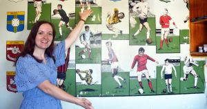 Three lions on a wall! Football mural found in home built when England won World Cup