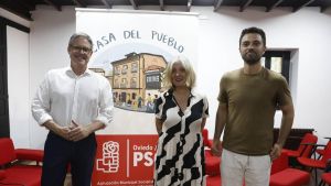 Máxima igualdad en las primarias del PSOE de Oviedo: Llera lidera por la mínima y los tres candidatos pasan el corte