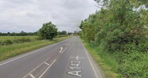 Pedestrian and motorcyclist remain in hospital after serious A143 crash
