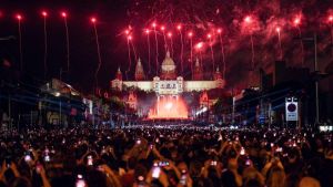 El Piromusical de la Mercè se trasladará a la playa del Bogatell y la noche de Fin de Año a la Anella Olímpica por las obras en la Fira