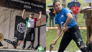 Alessandro e Marta, moglie e marito taglialegna da record: “Abbiamo iniziato insieme a Bormio nel 2017. E non abbiamo più smesso”