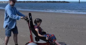 Wheelchair users can now reach beach more easily