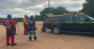 Person stretchered to safety after hurting ankle in marshland