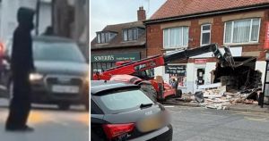 Axe wielded by audacious ram raider recovered by police as four suspects on run