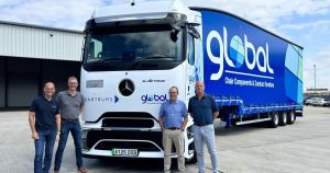 Two companies work together to adopt electric lorry for 'milk run'