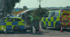 Biker who ended up in ditch after crash found by colleague who happened to drive past
