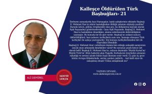 Kalleşçe Öldürülen Türk Başbuğları- 21