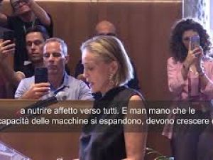 Sharon Stone ad Assemblea Nobel a Roma: Dignità umana non è algoritmo, perseguire bene comune