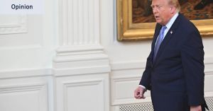 Trump’s ‘big news’ speech only confirmed his own midterm crisis