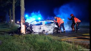 Twee doden na verkeersongeluk in het Groningse Den Ham