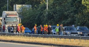Person in hospital after motorbike bursts into flames in A47 crash
