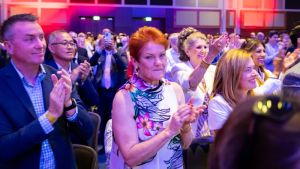 ‘We are a threat’: What leaked audio of Pauline Hanson at right-wing dinner reveals about her plans
