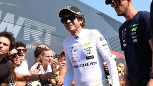 Rossi e Leclerc jr in pista a Misano. È il weekend del Gt World Challenge