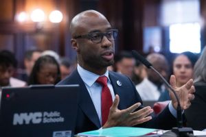 Schools Chancellor Kamar Samuels is looking good