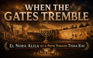 When the Gates Tremble: El Nora Alila as a Path Toward Tisha B’Av