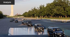 The reflecting pool saga is a metaphor for the Trump presidency itself