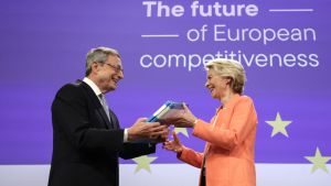 Von der Leyen incontra Mario Draghi, solo il 15 per cento del suo rapporto pienamente attuato