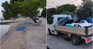FOTO Općina pokupila ručnike i ležaljke s plaže pa mnoge oduševila: 'Bilo je i vrijeme'