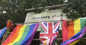 Swearing, songs and signs... Norfolk's Rainbow Rebellion erupts in spectacular style