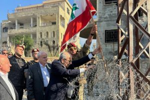 Lebanese PM plants flag in southern village, hailing start of ‘complete Israeli withdrawal’