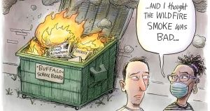 Adam Zyglis: The Dumpster Fire