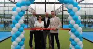 Four padel courts open at city gym