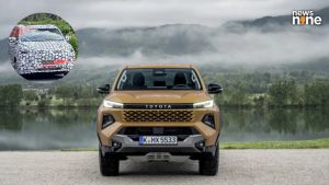Toyota Hycross facelift spied; design resembles Hilux