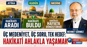 “Mehmet Görmez: Atina hakikati aradı, Kudüs hakikati buldu, Medine ise hakikati hayata dönüştürdü.”